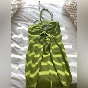 Green dress wore once.